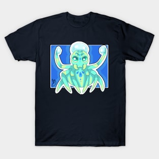 Blue Waterdrop Spider T-Shirt